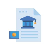 Creative University Application Icon for Education vector