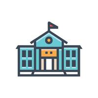Interactive University Learning Icon vector