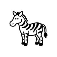 Charming Zebra Grazing in Savanna vector
