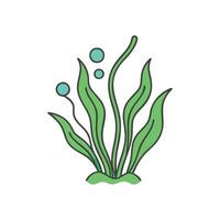 Artistic Algae for EcoFriendly Projects vector
