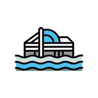 Modern Aquatic Center for Water Activities vector