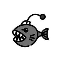 Fascinating Anglerfish for Marine Projects vector