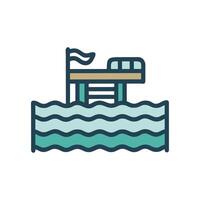 Dynamic Aquatic Center Design for Active Lifestyles vector