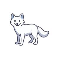 Stunning Arctic Fox for Wildlife Illustrations vector