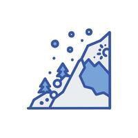 Charming Avalanche for Winter Projects vector