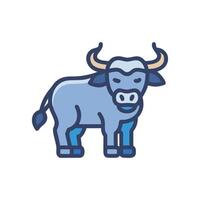 Elegant Buffalo for EcoFriendly Designs vector