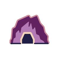 Mystical Cave Illustration for Adventure Themes vector
