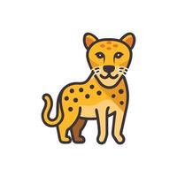 Dynamic Cheetah Illustration for Wildlife Projects vector