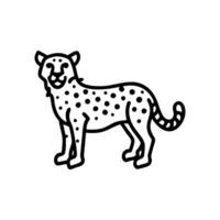 Elegant Cheetah Artwork for EcoFriendly Designs vector