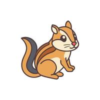 Elegant Chipmunk Artwork for EcoFriendly Designs vector