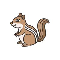 Dynamic Chipmunk Design for Nature Illustrations vector