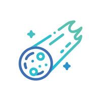Dynamic Comet Artwork for EcoFriendly Projects vector
