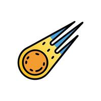 Artistic Comet Design for Nature Lovers vector