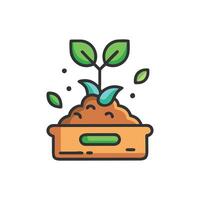 Elegant Composting for Nature Lovers vector