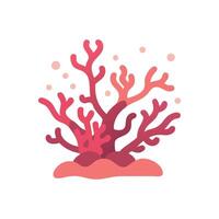 a coral reef icon on a white background vector