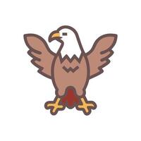 Dynamic Eagle Design for Nature Illustrations vector