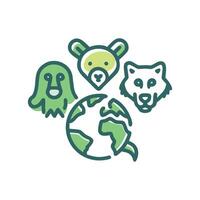 Elegant Endangered Species for Nature Lovers vector