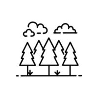 Beautiful Forest Illustration vector