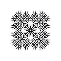Stylish Frost Pattern Illustration vector