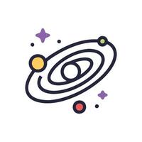 Majestic Galaxy with Colorful Nebula vector