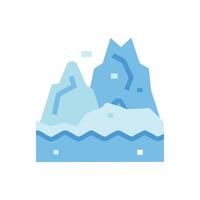 Charming Glacier Under Clear Sky vector