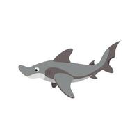 Stunning Hammerhead Shark in Depths vector