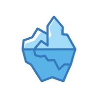 Striking Iceberg and Ocean View vector