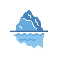 Vast Iceberg Scene in Natural Setting vector