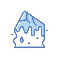 Dynamic Ice Flow Formation Artwork vector