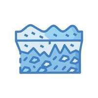 Beautiful Ice Sheet Scene in Nature vector