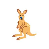 Dynamic Kangaroo in Natural Habitat vector