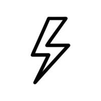 Dynamic Lightning Bolt Striking the Ground vector