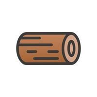 Stunning Log Surrounded by Greenery vector