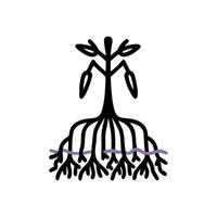 Stunning Mangrove Roots in Natural Setting vector