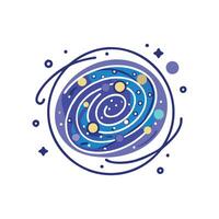 Captivating Milky Way Across Starry Sky vector