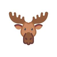 Peaceful Moose by the River vector
