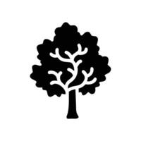 Charming Oak Tree in Autumn Setting vector