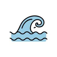 Majestic Ocean Wave Crashing on Shore vector