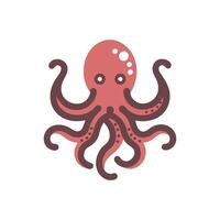 Colorful Octopus in Vibrant Ocean Scene vector