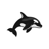Playful Orca in Underwater Scene vector