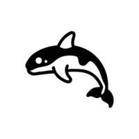 Majestic Orca Swimming in Ocean vector