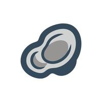 Charming Oyster with Pearls vector