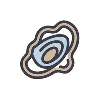 Beautiful Oyster in Ocean Environment vector