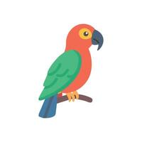 Colorful Parrot in Tropical Setting vector