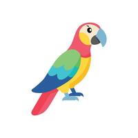 Playful Parrot in Vibrant Jungle vector