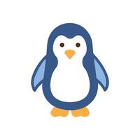 Majestic Penguin Sliding on Ice vector