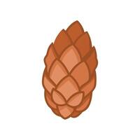 Majestic Pine Cone on Forest Floor vector