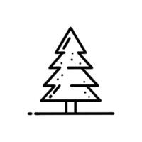 Charming Pine Tree Towering Over Hills vector