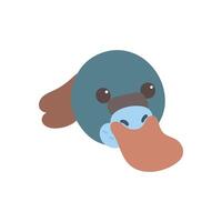 Playful Platypus Swimming in Water vector
