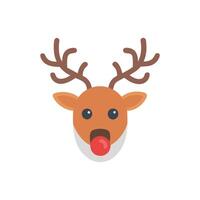 Charming Reindeer in Snowy Forest vector
